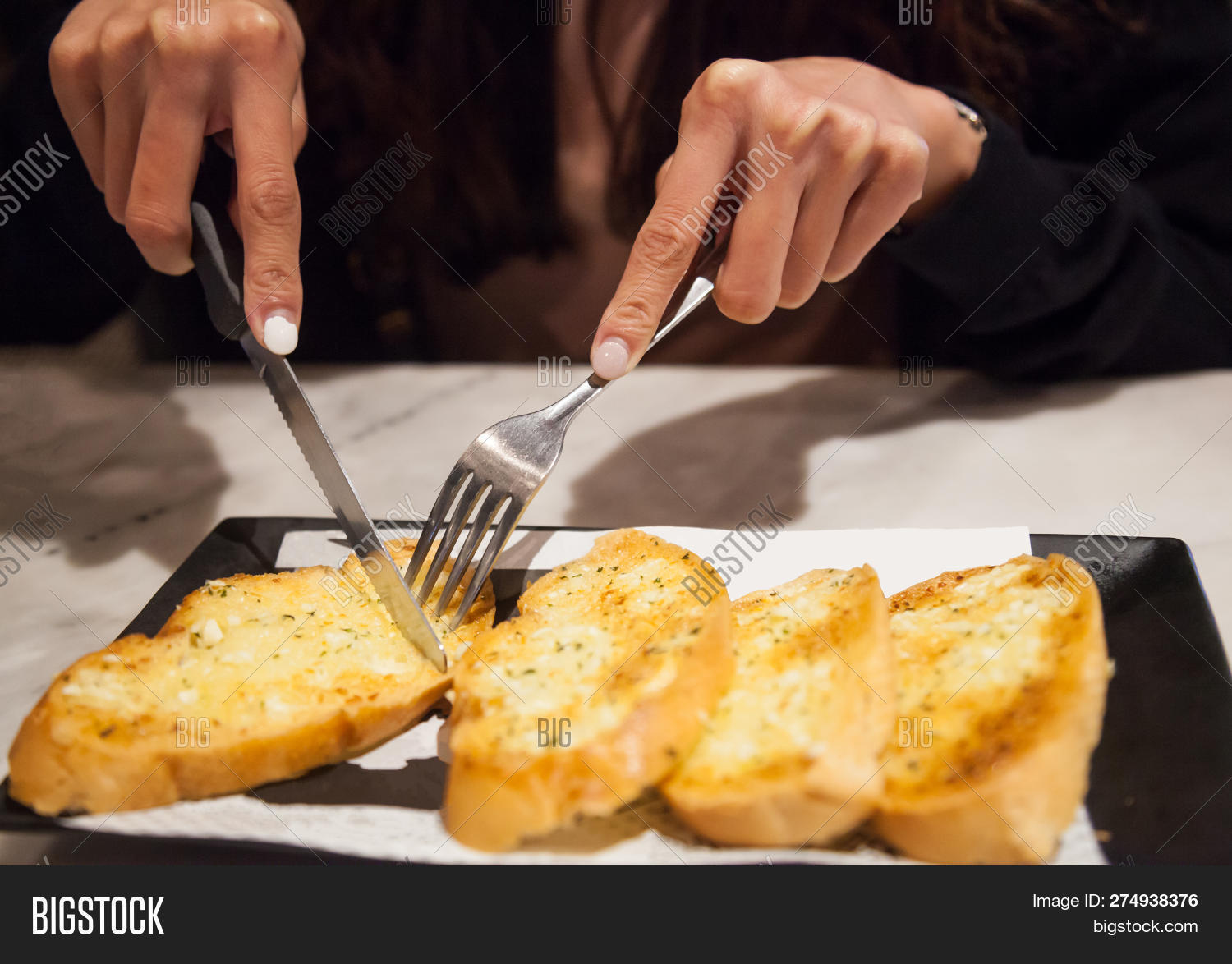 Woman Using Cutlery Image & Photo (Free Trial) Bigstock
