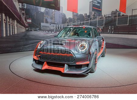 Frankfurt - Sep 2017: Mini John Cooper Works Gp Concept Car At Iaa Frankfurt Motor Show
