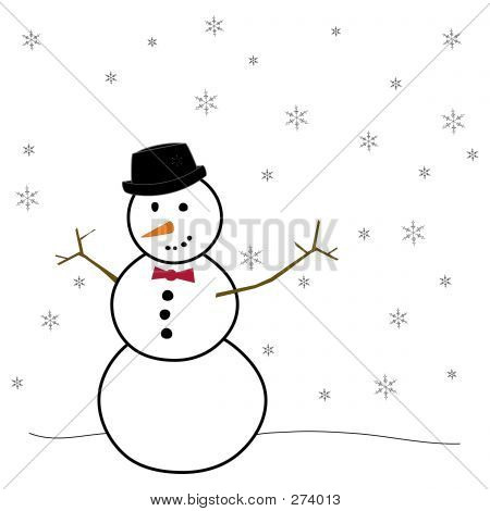 Illustration de bonhomme de neige