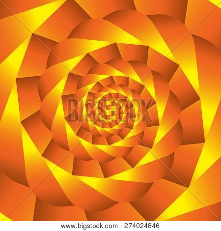 Yellow Orange Pattern, Abstract Image,  The Image Clockwise