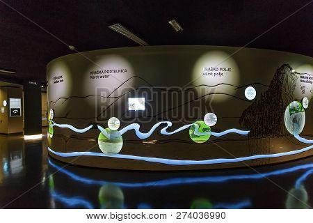 Postojna, Slovenia- June 30, 2015: Museum Park Postojna Jama Near Postojna Cave, Famous Attraction I