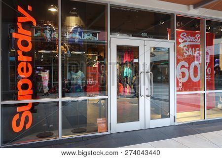 Genting Highlands, Malaysia- Dec 03, 2018 : Superdry Store At Genting Highlands Premium Outlets, Mal