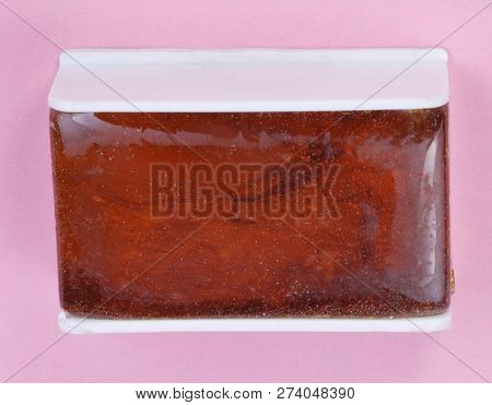 Violin Rosin On Pink At Dry Sunny Summer Day