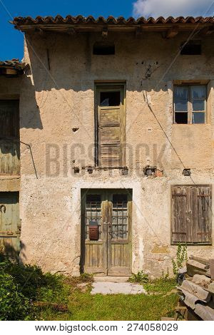 A Derelict Building In The Slovenian Village Of Grgar In Primorska