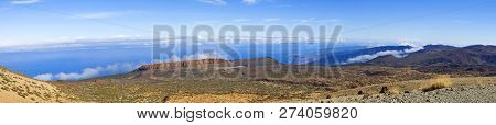 View Of The Island Of Tenerife From The Foot Of The Volcano Teide