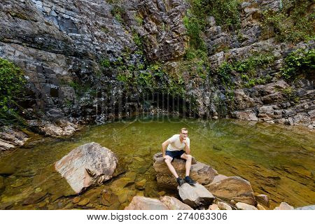 Temurun Waterfall On Langkawi Island