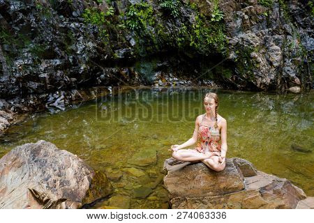 Temurun Waterfall On Langkawi Island