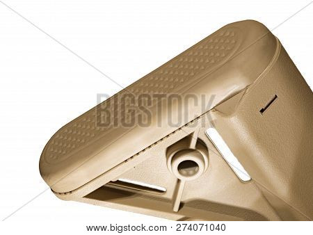 Recoil Pad For An Ar-15 That Is Isolated On A White Background