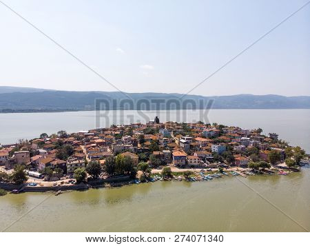 Aerial View Of Golyazi Peninsula At Bursa / Turkey