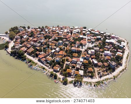 Aerial View Of Golyazi Peninsula At Bursa / Turkey