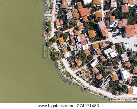 Aerial View Of Golyazi Peninsula At Bursa / Turkey