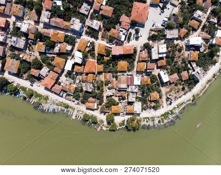 Aerial View Of Golyazi Peninsula At Bursa / Turkey
