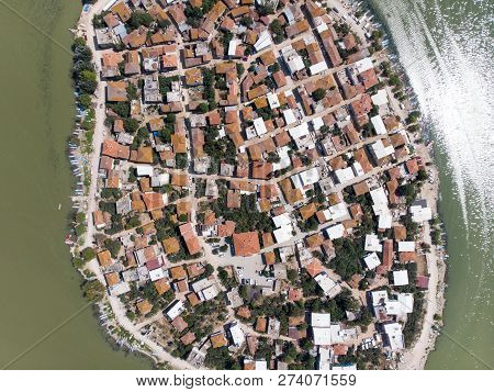 Aerial View Of Golyazi Peninsula At Bursa / Turkey