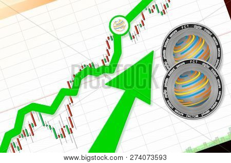 Factom (fct) Index Rating Go Up On Exchange Market; Cryptocurrency Chart On Tablet Pc (smartphone) W
