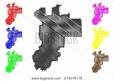 Putrajaya (states And Federal Territories Of Malaysia, Federation Of Malaysia) Map Vector Illustrati