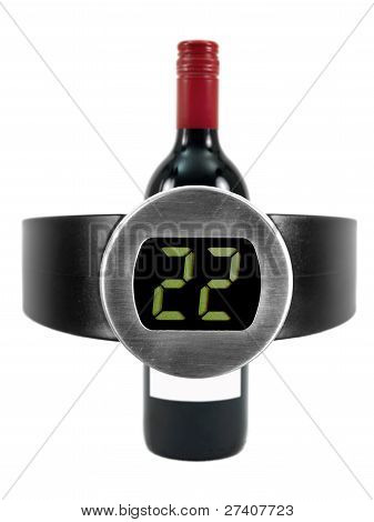 Rote Weinthermometer