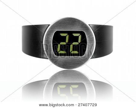 Rote Weinthermometer
