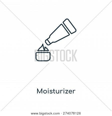 Moisturizer Icon In Trendy Design Style. Moisturizer Icon Isolated On White Background. Moisturizer 