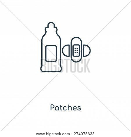 Patches Icon In Trendy Design Style. Patches Icon Isolated On White Background. Patches Vector Icon 