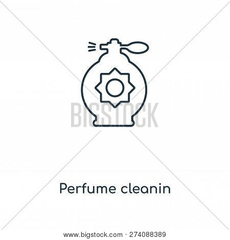 Perfume Cleanin Icon In Trendy Design Style. Perfume Cleanin Icon Isolated On White Background. Perf