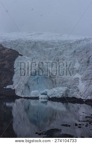Beautiful Pastoruri Glacier In The Andes In Peru