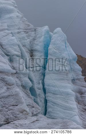 Beautiful Pastoruri Glacier In The Andes In Peru