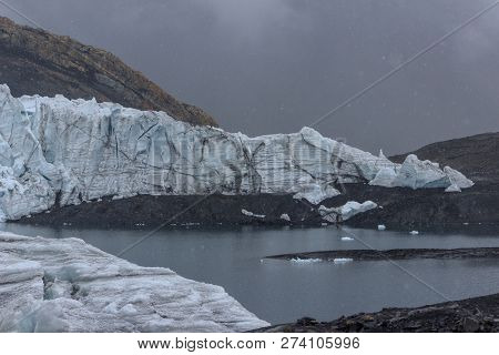 Beautiful Pastoruri Glacier In The Andes In Peru