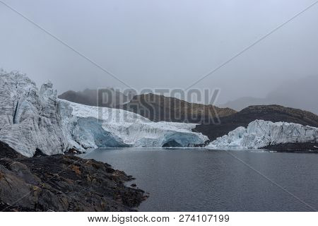 Beautiful Pastoruri Glacier In The Andes In Peru