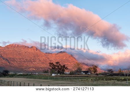 Kromrivier, South Africa, August 25, 2018: Sunrise At Kromrivier Cederberg Park, A Holiday Resort In