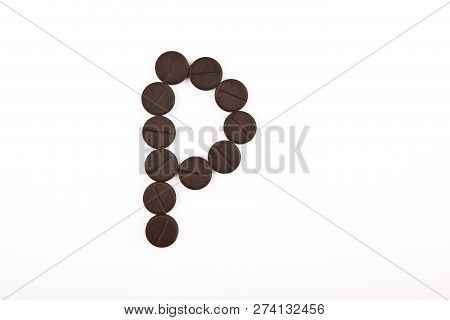 Black Tablets White Background Studio Quality Light