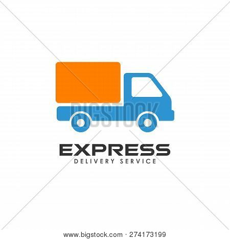 Express Delivery Services Logo Design. Courier Logo Design Template