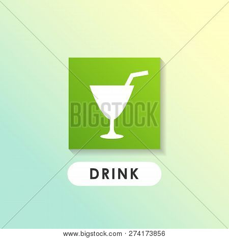 Drink Icon Design Template. Dring Sign Symbol
