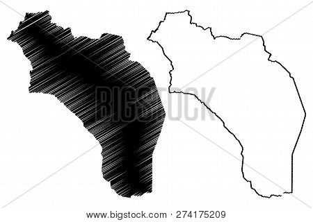 La Rioja (region Of Argentina, Argentine Republic, Provinces Of Argentina) Map Vector Illustration, 