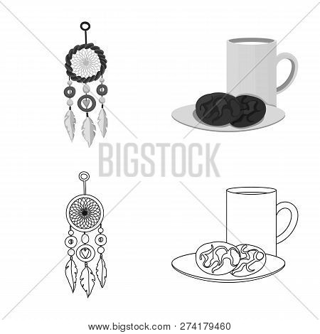 Isolated Object Of Dreams And Night Icon. Set Of Dreams And Bedroom Stock Vector Illustration.