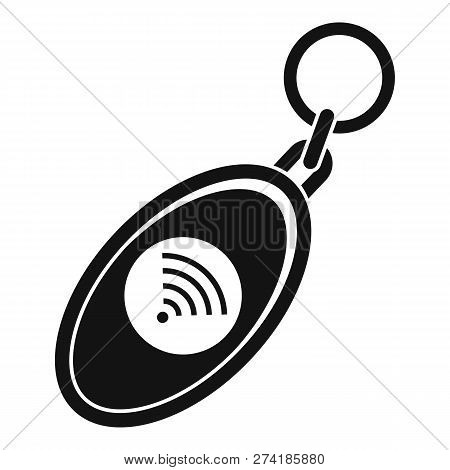Nfc Trinket Icon. Simple Illustration Of Nfc Trinket Vector Icon For Web Design Isolated On White Ba