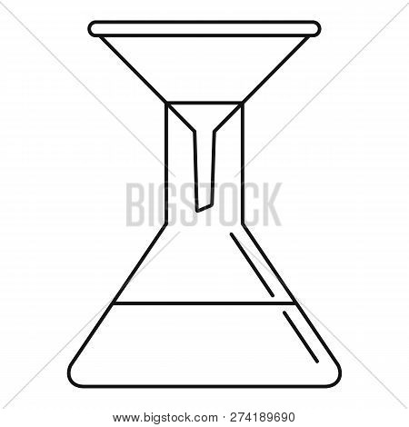 Water Funnel Icon. Outline Water Funnel Vector Icon For Web Design Isolated On White Background