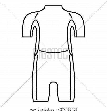 Diving Wetsuit Icon. Outline Diving Wetsuit Vector Icon For Web Design Isolated On White Background