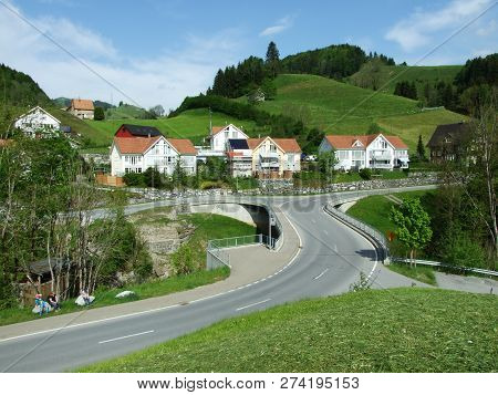 View Of The Of The Zürchersmühle Village - Canton Of Appenzell Ausserrhoden, Switzerland