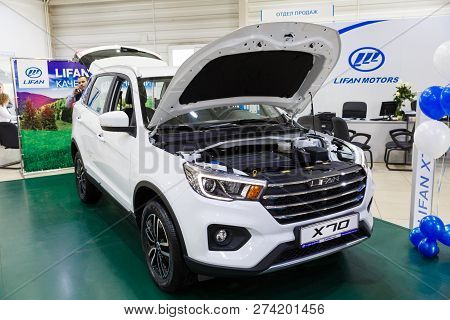 Novokuznetsk. Russia. 18.04.2018. Presentation Of Chinese Car Lifan X70
