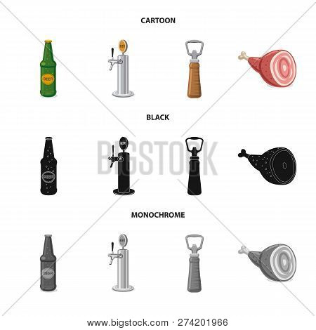 Vector Illustration Of Pub And Bar Logo. Set Of Pub And Interior Stock Vector Illustration.