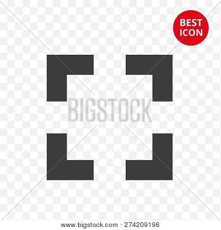 Icon Frame Vector. Laconic Conception Framework. Isolated Icons Border. Flat Style Illustration. For