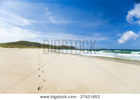 Sandwood Bay fodspor