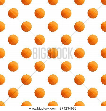 Round Cookies Pattern Seamless Vector Repeat For Any Web Design