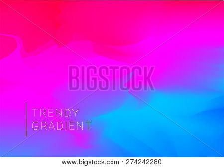 Vector Design Template In Trendy Vibrant Gradient Colors With Abstract Shapes. Futuristic Posters, B