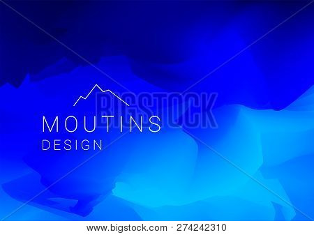 Modern Colorful Poster Templates.  Abstract Gradient Mesh Background. Colored Fluid Graphic Composit
