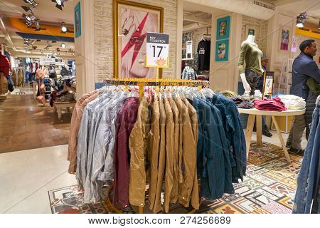 ROME, ITALY - CIRCA NOVEMBER, 2017: interior shot of Alcott store in Rome. 