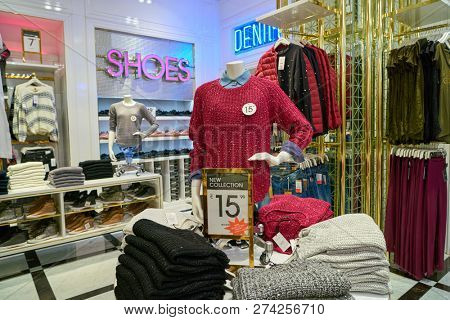 ROME, ITALY - CIRCA NOVEMBER, 2017: interior shot of Alcott store in Rome. 