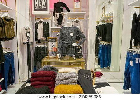 ROME, ITALY - CIRCA NOVEMBER, 2017: interior shot of Alcott store in Rome. 