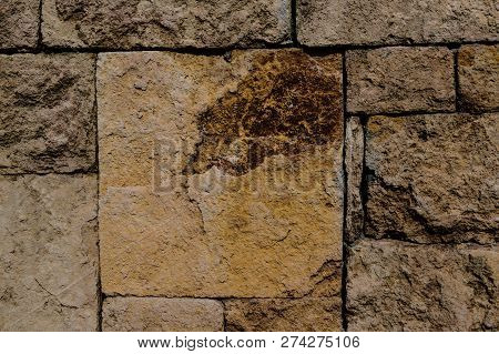 Coloured Stone Wall Texture Background Material, Pattern, Surface