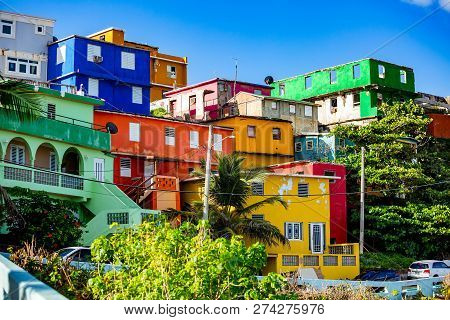 La Perla District In Old San Juan At Sunrise